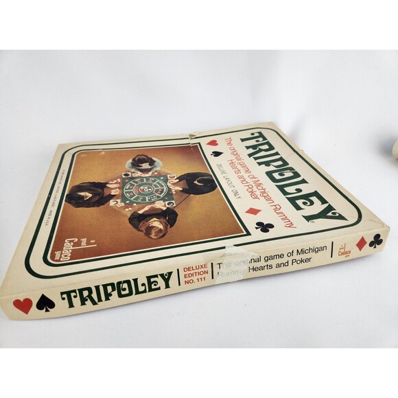 Vintage 1969 Tripoley Michigan Rummy Royal Deluxe Plastic Mat only Card Game - Picture 8 of 8